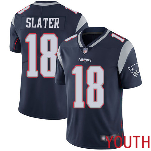 New England Patriots Football #18 Vapor Limited Navy Blue Youth Matthew Slater Home NFL Jersey->women nfl jersey->Women Jersey